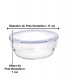 Pote Hermético 720ml Redondo De Vidro Borossilicato